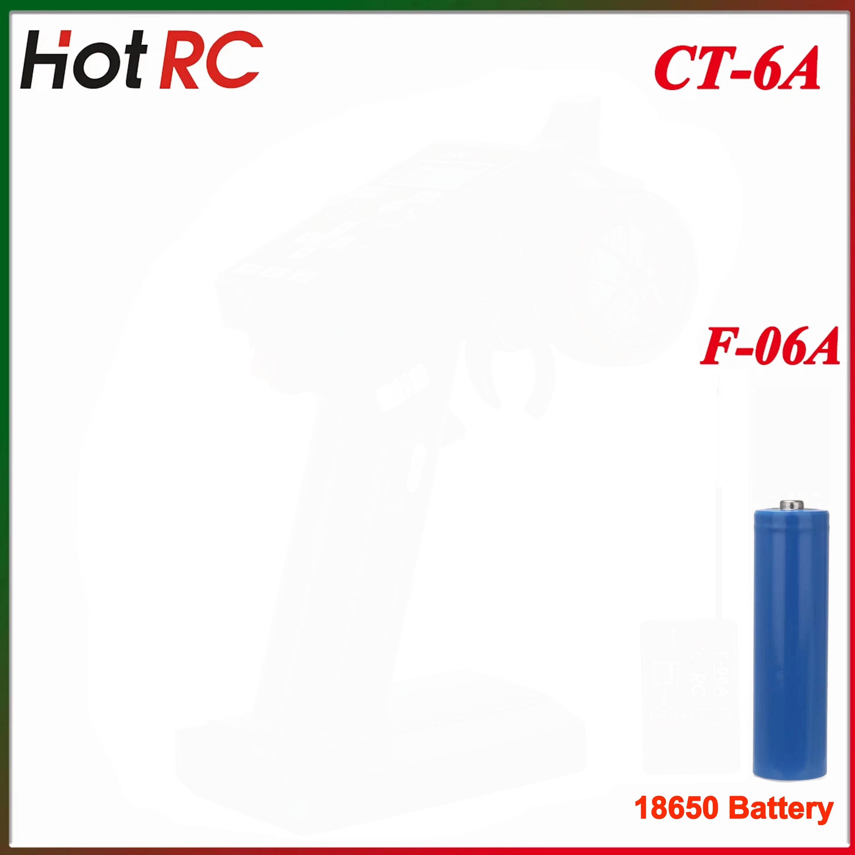 Radio Transmitter 6Ch - Radiocomando HotRC CT-6A 2.4G a 6