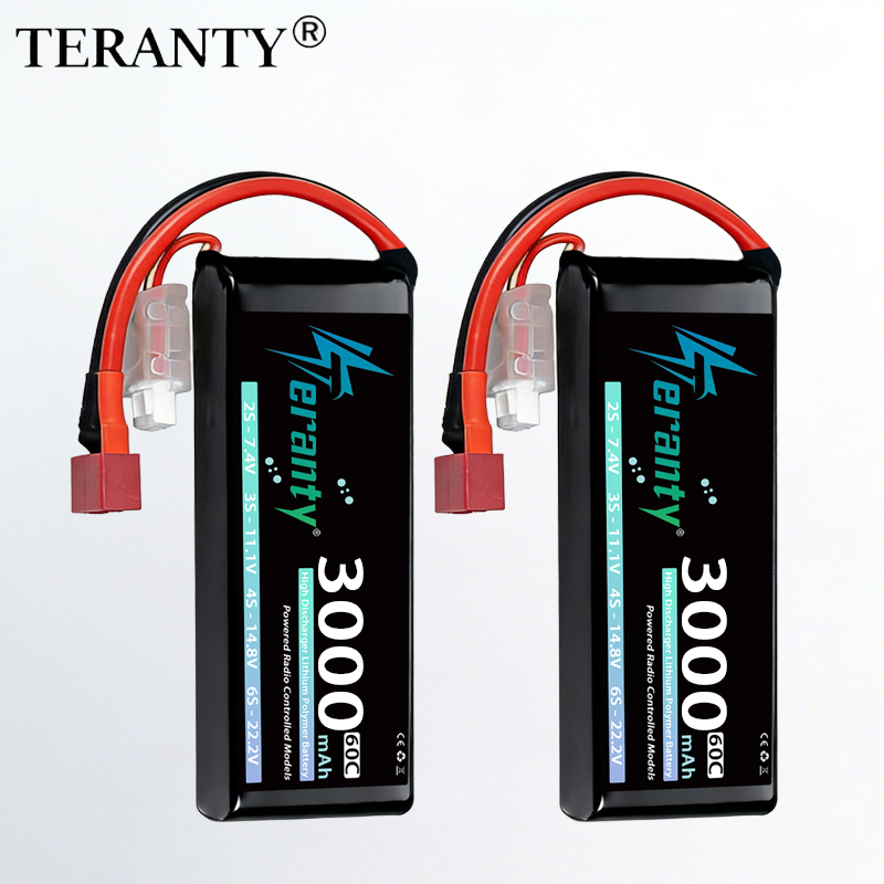 Rc Hobby Grade Car - Batteria Lipo TERANTY 2S 3000mAh 7.4V