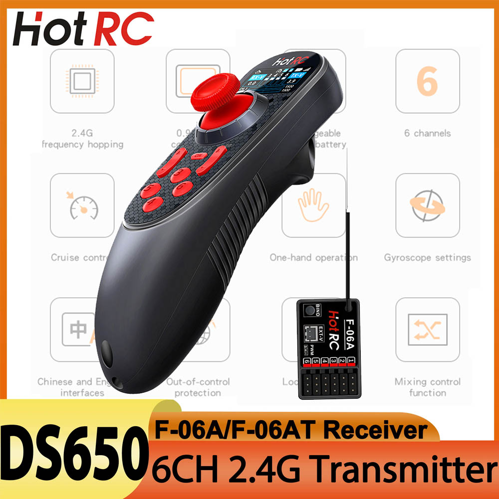 Radio Transmitter 6Ch - HOTRC DS650 DS-650 6CH Telecomando 2.4G