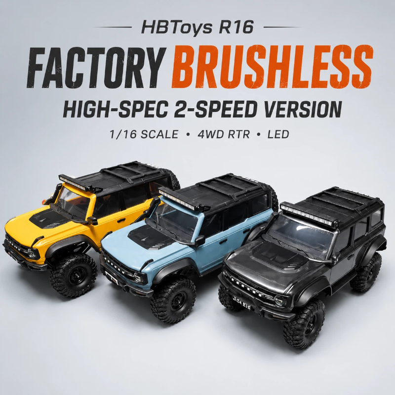 Rc Hobby Grade Car - HuangBo R16 1/16 Rock Crawler RC