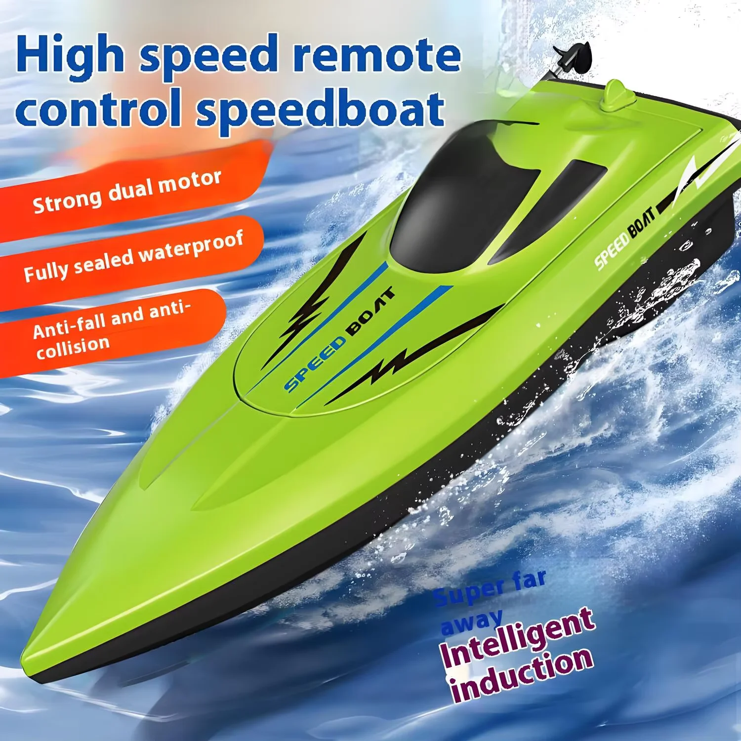 Rc Hobby Grade Boat - Barca Telecomandata Impermeabile e Ultra-Veloce per