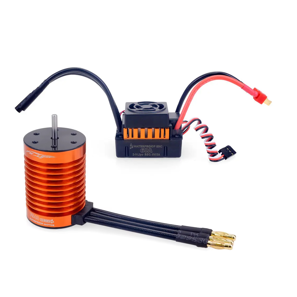 Esc Waterproof 60A - 1/10 1/12 1/14 RC Parte Impermeabile