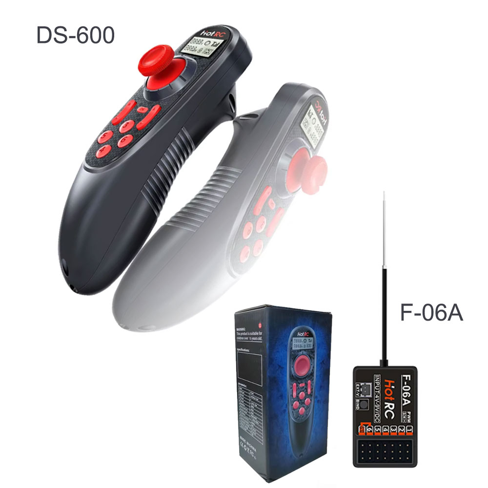 Radio Transmitter 6Ch - HOTRC DS-600 Sistema radio per barche