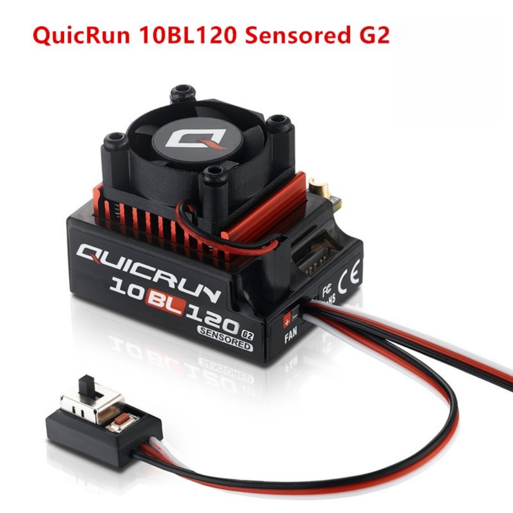 Rc Hobby Grade Car - FATJAY Hobbywing QUICRUN-10BL-120-G2 120A ESC Regolatore