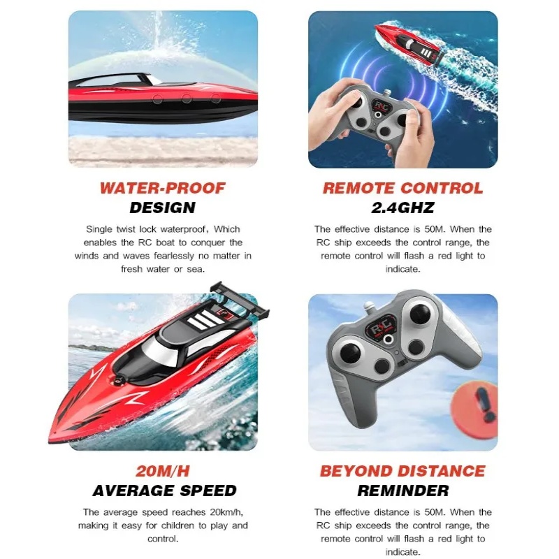 Barca RC 2.4G ad Alta Velocità - Rc Hobby Grade Boat recensione e prezzo