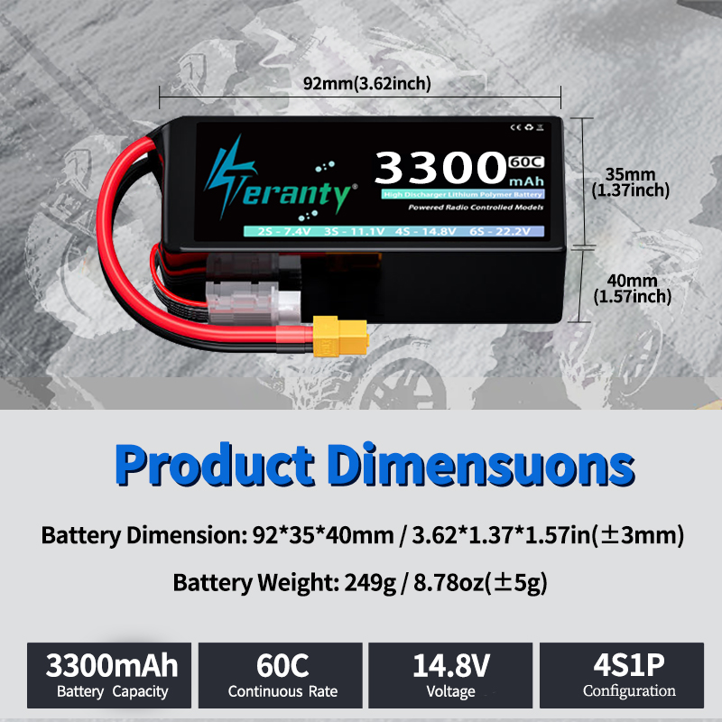 Batteria Lipo TERANTY 4S 3300m - Rc Hobby Truck recensione e prezzo