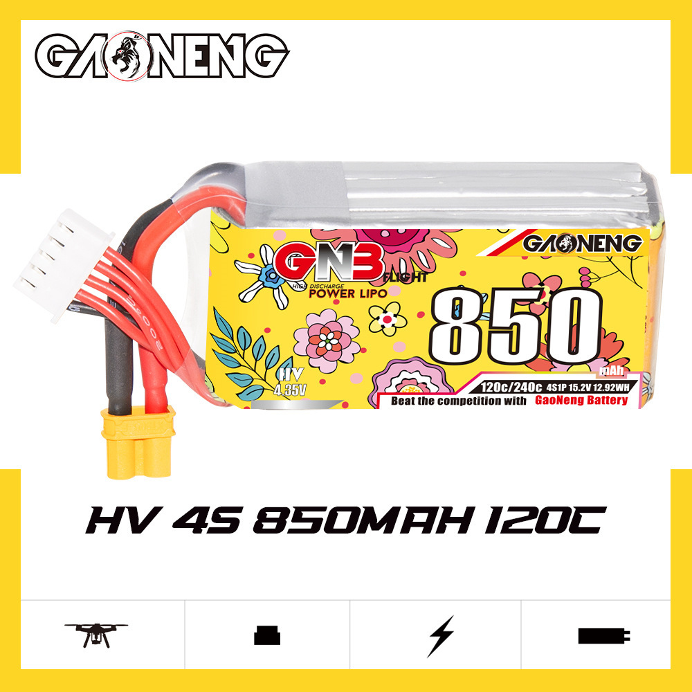 Batteria Lipo GNB 4S 15.2V 850 - Lipo Battery 4S recensione e prezzo
