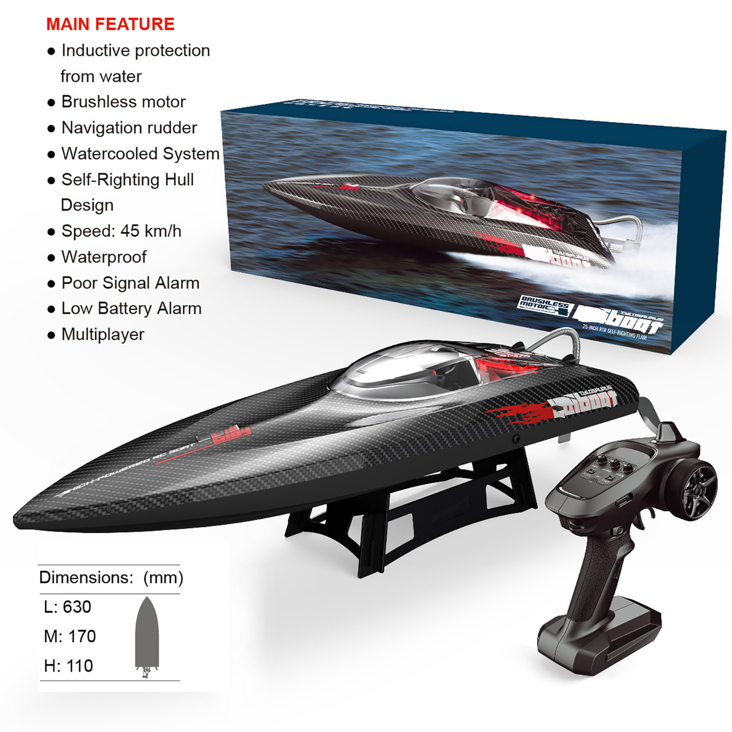 Barca telecomandata grande da  - Rc Hobby Grade Boat recensione e prezzo