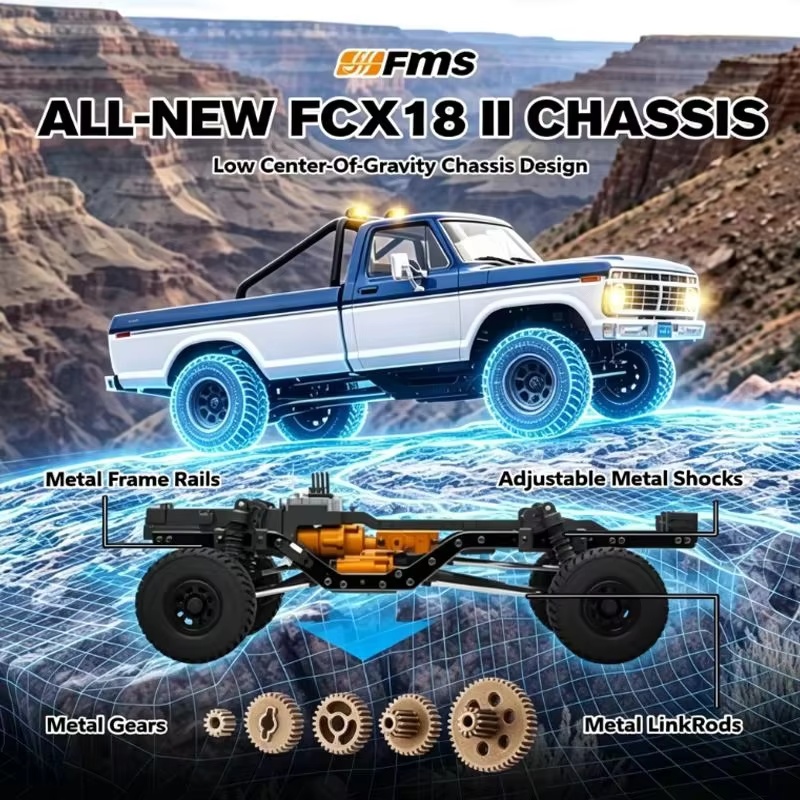 FMS 1:18 FCX18 II F‑100 Brushe - Rc Hobby Grade Car recensione e prezzo