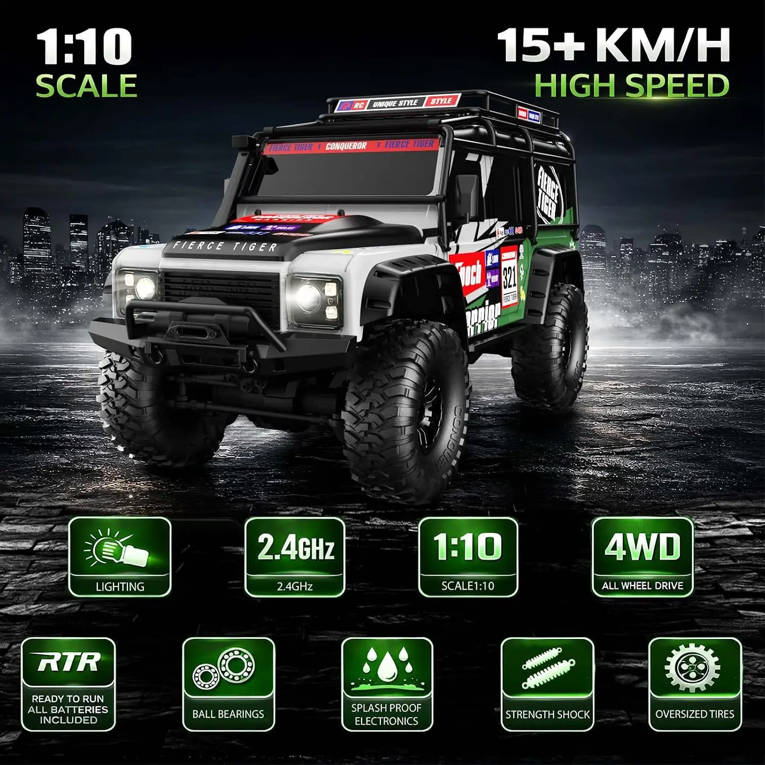 Auto RC Crawler in Scala 1/10  - Rc Hobby Grade Car recensione e prezzo
