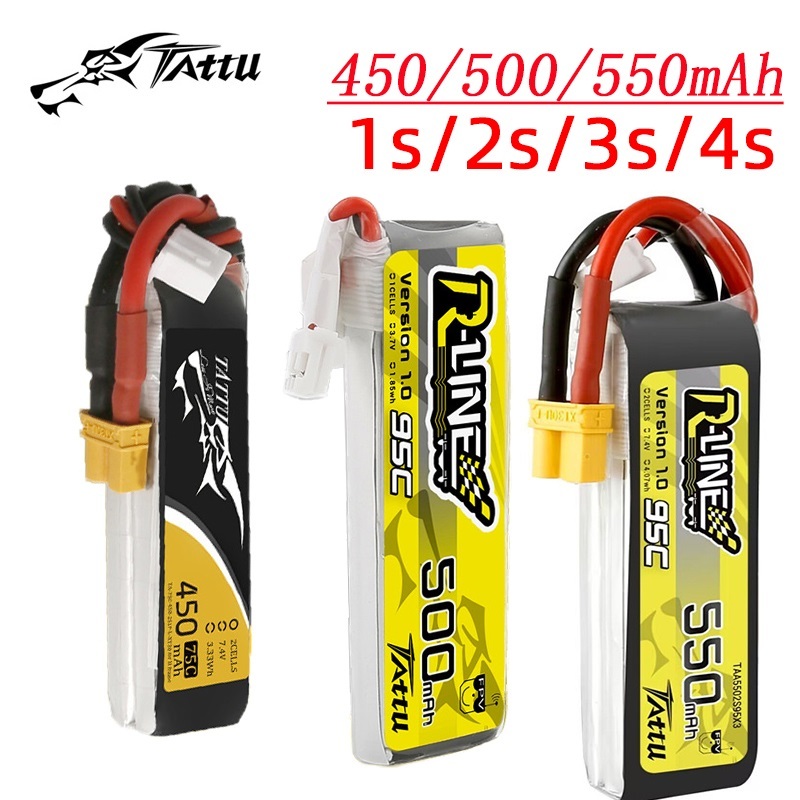 3 pezzi NUOVO TATTU 450/500/55 - Lipo Battery 4S recensione e prezzo